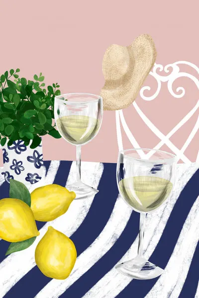 Summer Drinks and Lemons, wall art by EMELIEmaria