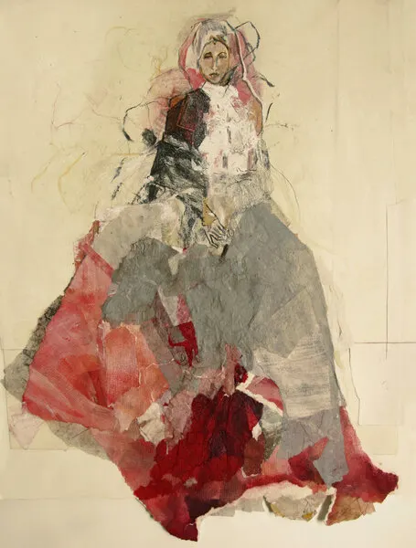 Elegant Red Figure, wall art by Ute Rathmann