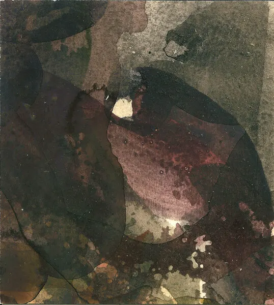 Dark Organic Abstract, wall art by Ute Rathmann