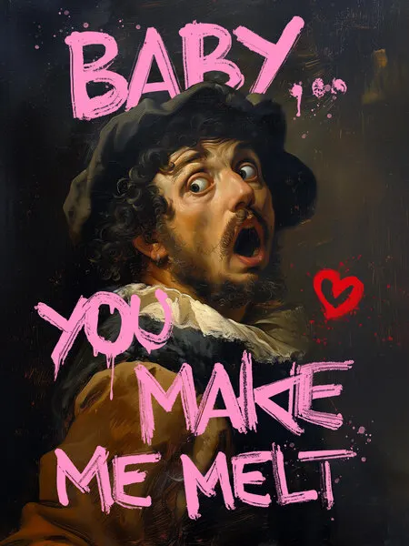 Baby you make me melt, wall art by Dikhotomy