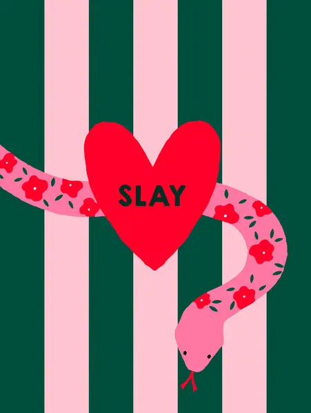 Slay Snake Heart, wall art by Aislinn Simmonds
