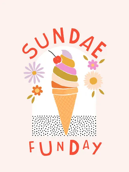 Colorful Sundae Fun, wall art by Aislinn Simmonds