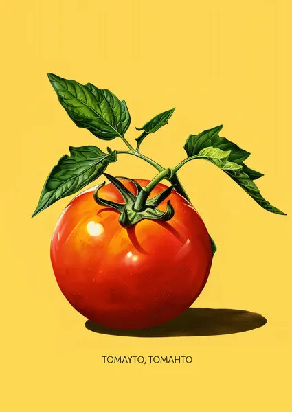 Bright Red Tomato, wall art by Andreas Magnusson