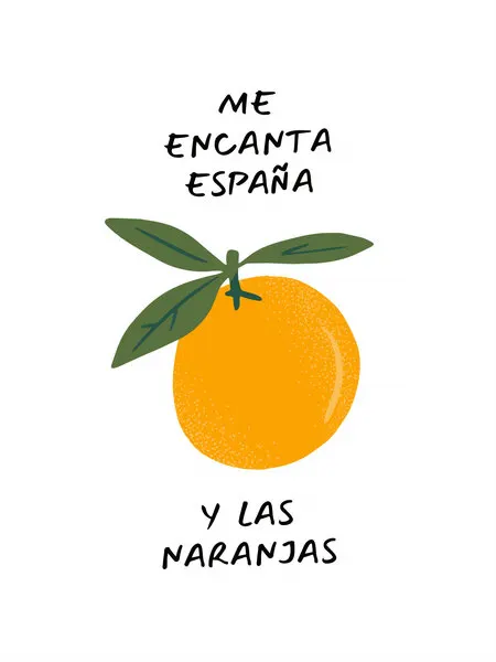 Spanish Orange Love, wall art by Ohkimiko