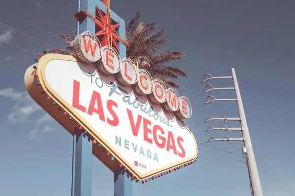 Iconic Las Vegas Welcome, wall art by Pictufy Studio III