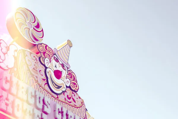 Whimsical Circus Clown Sign, wall art by Pictufy Studio III