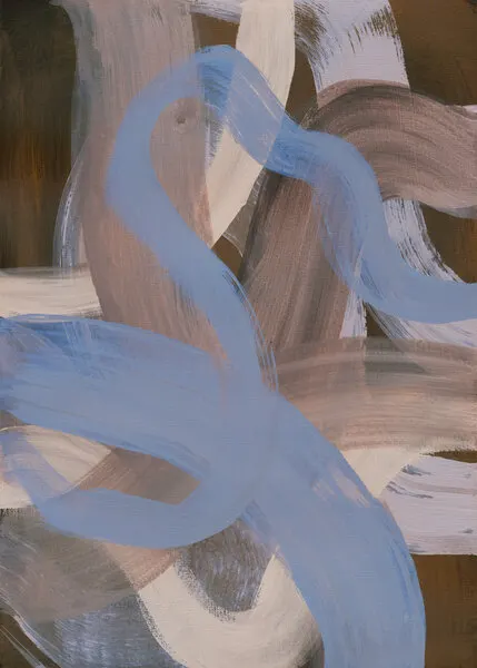 Abstract Brush Strokes 124X, wall art by Mareike Böhmer
