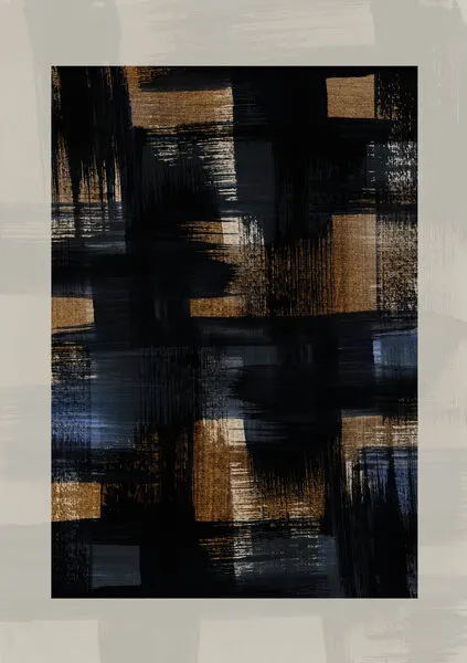 Abstract Brush Strokes 128X, wall art by Mareike Böhmer