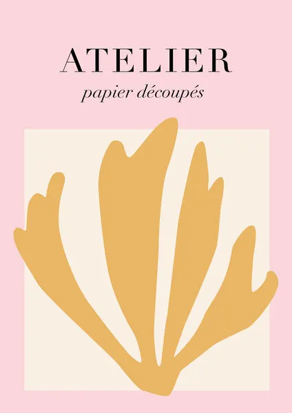 Matisse Pink Cutout, wall art by Talitha McQueen