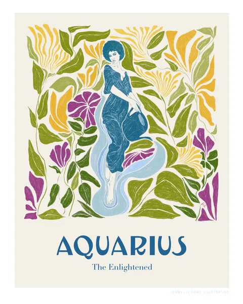 Jlr Aquarius Copy, wall art by Jenny Liz Rome