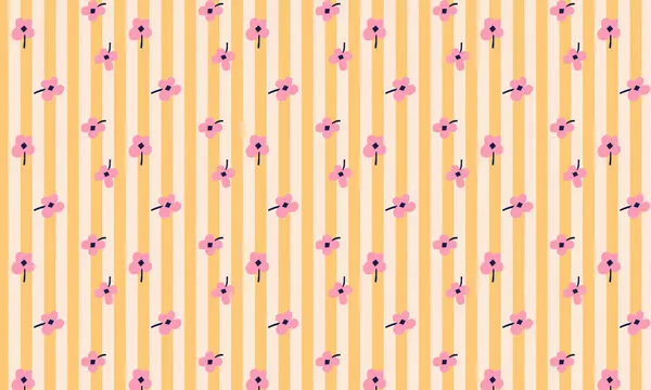 Sweet Floral Stripes, wall art by Maren Gross