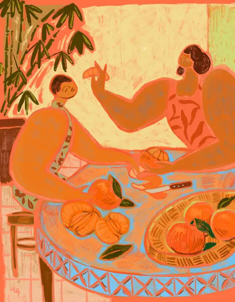 The Mandarin, wall art by Arty Guava