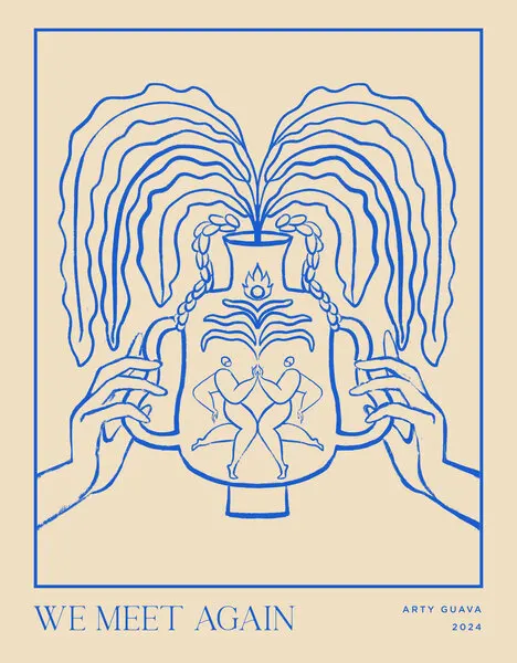Vessel Collection : We Meet Again (LineArt), wall art by Arty Guava