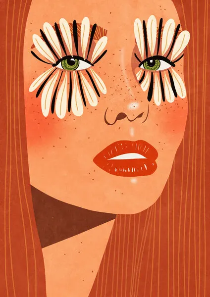 Flower Eyes, wall art by Raissa Oltmanns