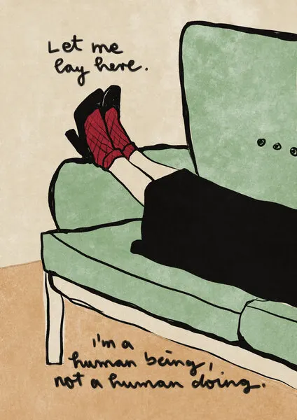 Let me lay here, wall art by Raissa Oltmanns