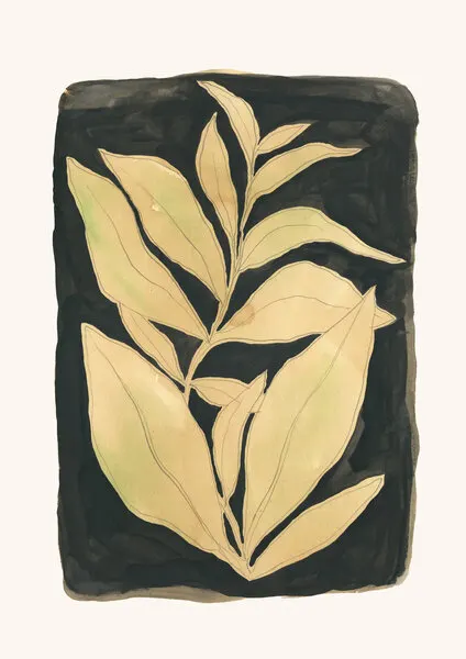 Elegant Botanical Leaves, wall art by Catalina Somolinos