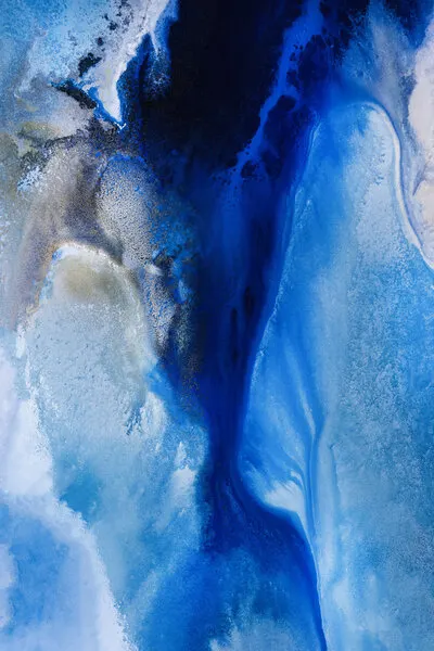 Abstract Ocean - Tidal Rhythms, wall art by Petra Meikle de Vlas