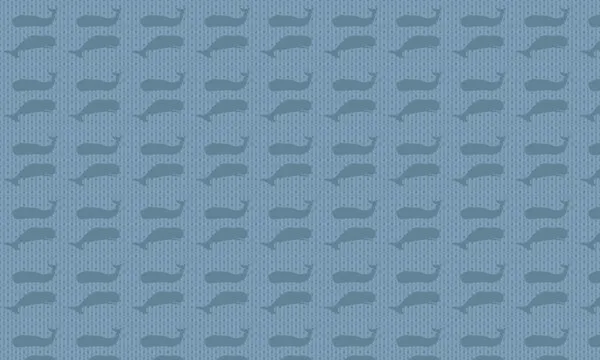 Knitted Blue Whales, wall art by Gemma Bardot
