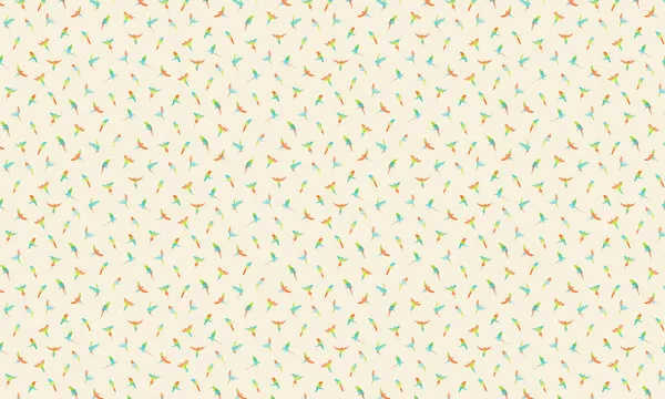 Pastel Bird Pattern, wall art by Florent Bodart