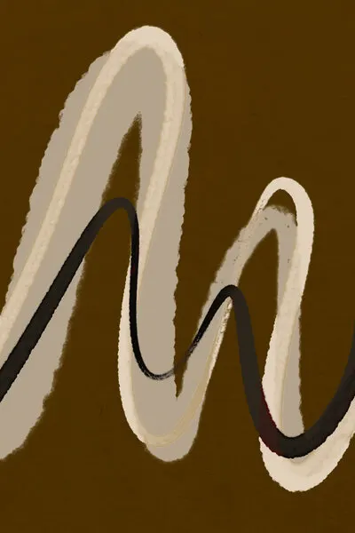 Flowing Waves, wall art by Treechild