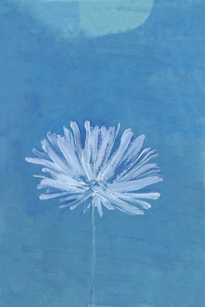 Blue Moon Flower, wall art by cartissi