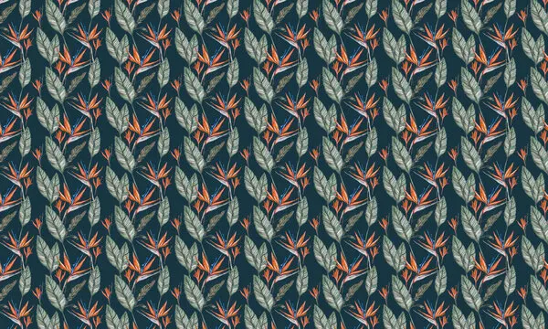 Tropical Bird of Paradise, wall art by Josie George