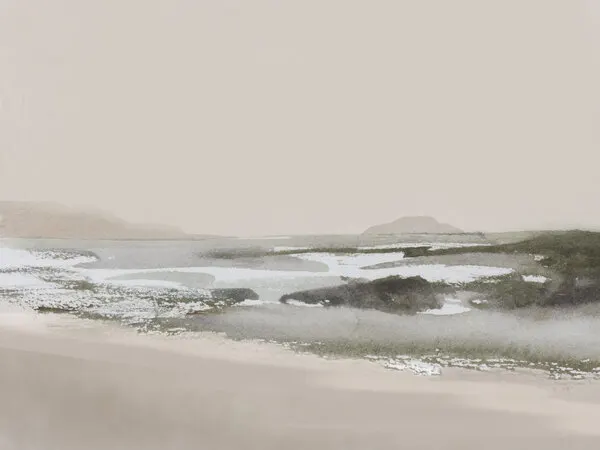 Calm Beach, wall art by Dan Hobday