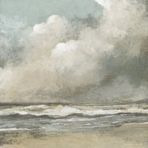 Misty Beach, wall art by Dan Hobday
