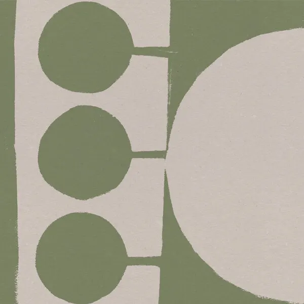 Minimalist Sage Shapes, wall art by Dina Dankers