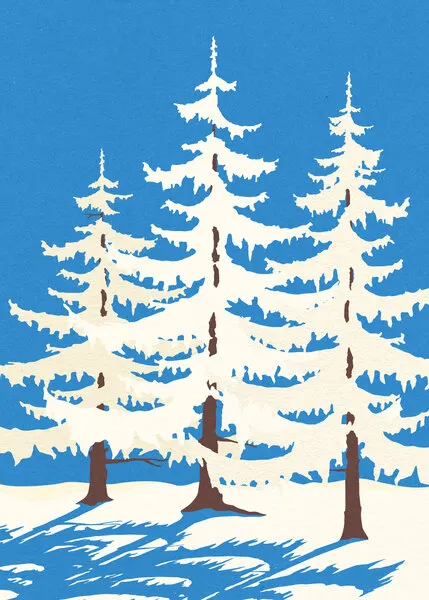 Harz Winter Trees, wall art by Rosi Feist