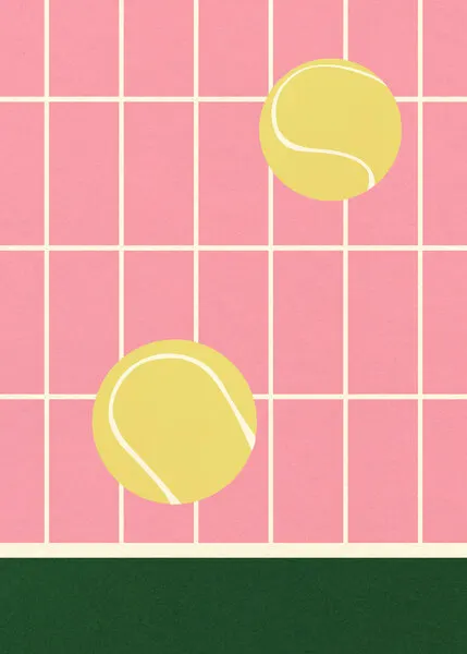 Tennis Kitchen, wall art by Rosi Feist