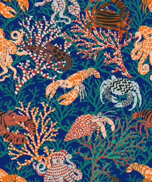Vibrant Ocean Life, wall art by Annick