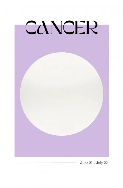 Cancer Zodiac Moon, wall art by Anne-Marie Volfova