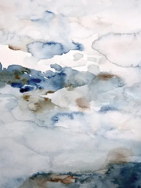 Serene Fluid Blues, wall art by Gemma Bardot