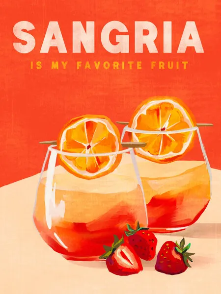 Sangria, wall art by The Whiskey Ginger