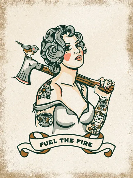 Fuel the Fire, wall art by The Whiskey Ginger