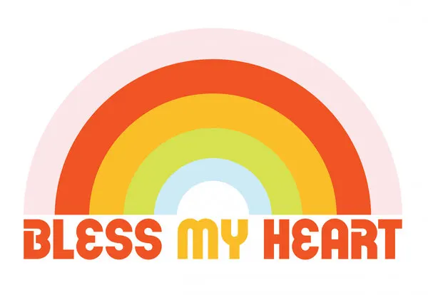 Bless My Heart Rainbow, wall art by The Whiskey Ginger
