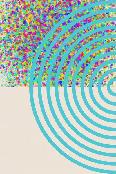 Vibrant Confetti Arcs, wall art by Tonya van Schalkwyk