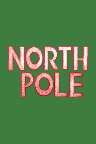 Festive North Pole Text, wall art by casa cartissi