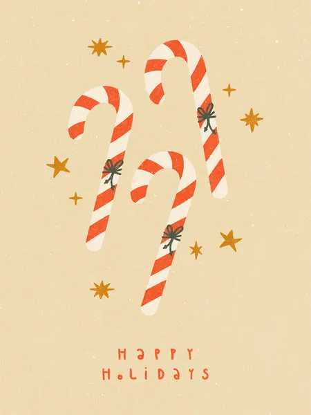 Candy Cane, wall art by NKTN