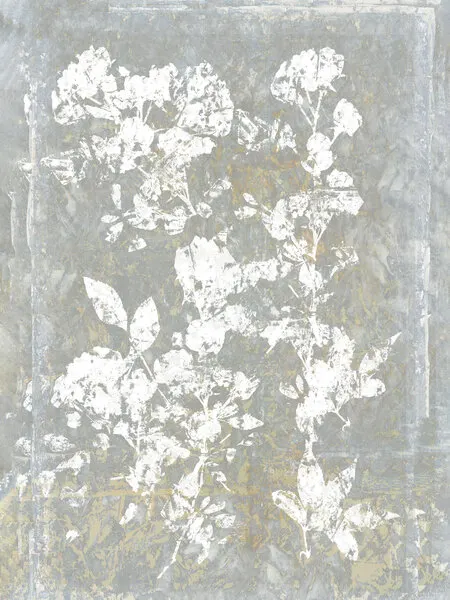 Faded Floral Silhouette, wall art by cartissi