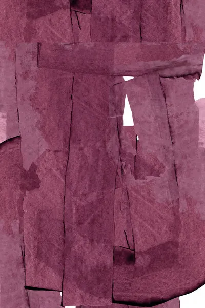 Deep Red Abstract Layers, wall art by cartissi