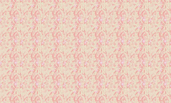 Soft Pink Botanical Pattern, wall art by Josie George