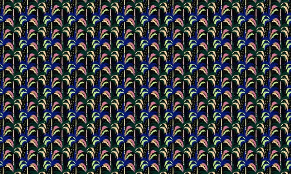 Stylized Palm Pattern, wall art by Josie George
