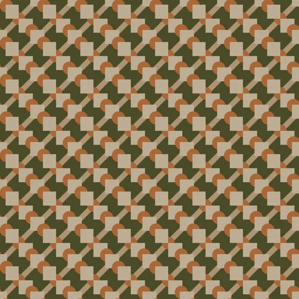 Green Geometric Pattern, wall art by Little Dean