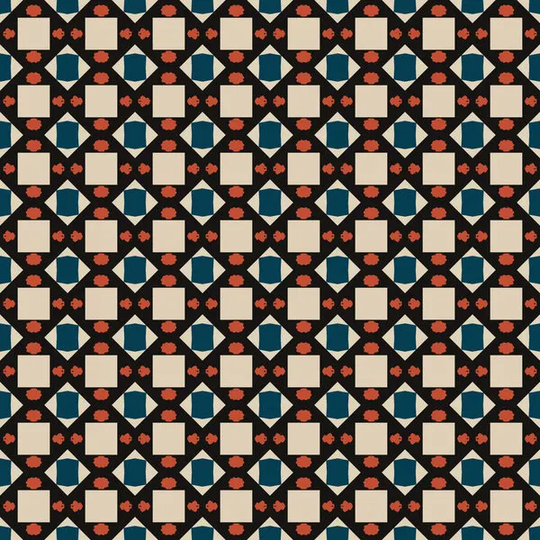 Retro Geometric Pattern, wall art by Little Dean