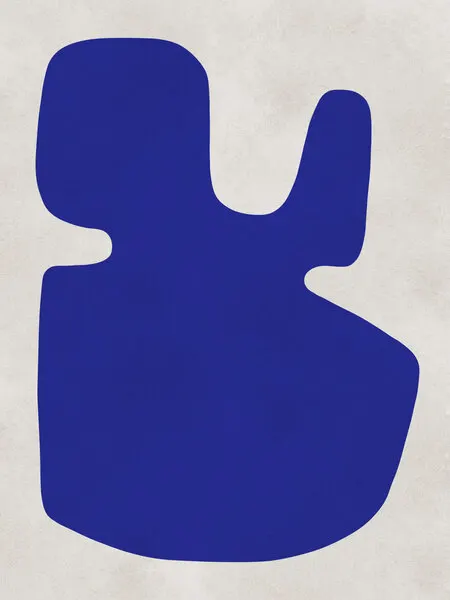 Organic Blue Abstract, wall art by Vitor Costa