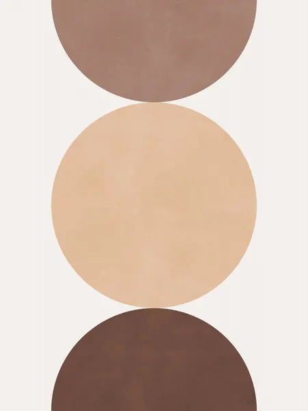 Balanced Earthy Circles, wall art by Vitor Costa