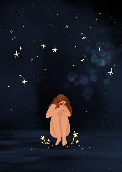 Starlit Solitude, wall art by Bea Müller