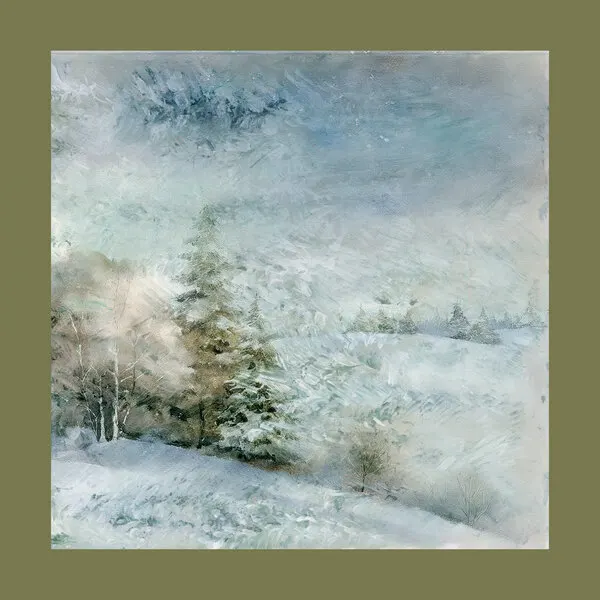 Misty Winter Woods, wall art by casa cartissi